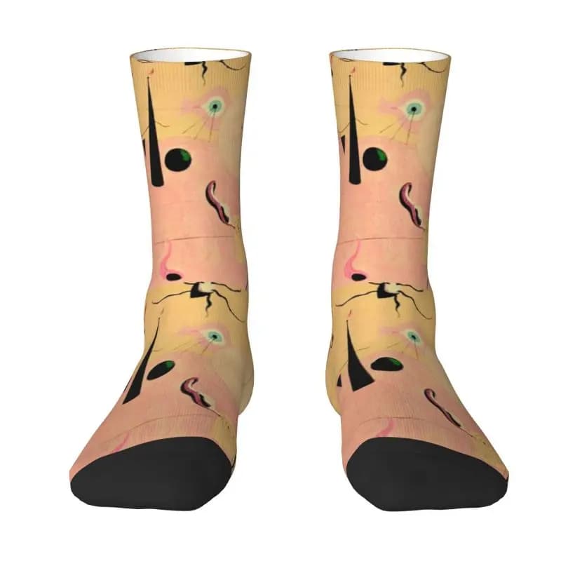 Cool Printing The Hunter Catalan Landscape Socks for Women Men Stretchy Summer Autumn Winter Joan Miro Abstract Art Crew Socks