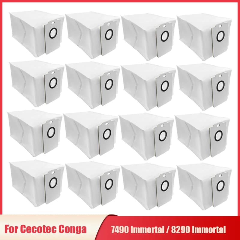 Dust Bags Replacement For Cecotec Conga 7490 Immortal / 8290 Immortal / Kabum Smart 900 Vacuum Cleaner Large Capacity Bags Parts