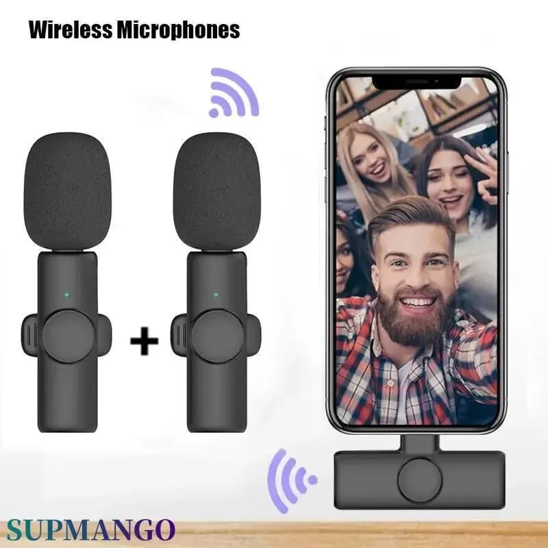 K11 Professional Lavalier Microphone - Wireless Lapel Mic, Compatible with iPhone, iPad, Android, Laptop - Ideal for Live Streaming, Gaming, Video Recording, Interviews, Business Meetings