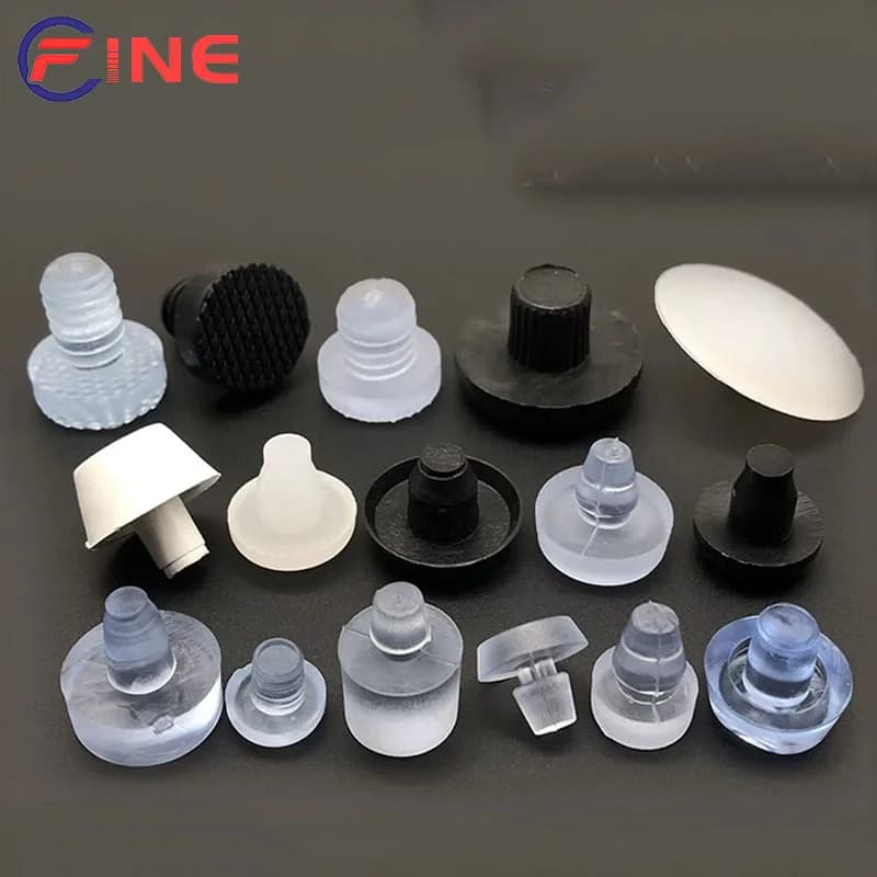 Black/Transparent Rubber Embedded Furniture Table Chair Leg Feet Bottom Glide Slide Pad Floor Protector