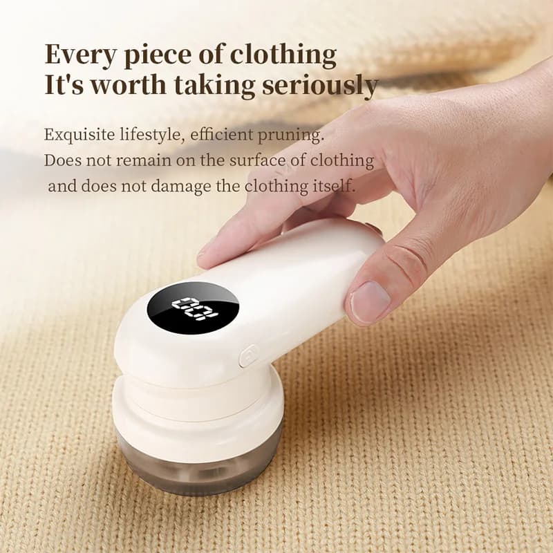 New Launch Portable Electric Lint Remover LED Display Powerful Motor Adjustable Speeds Clothes Fabric Fluff Grooming Shaver