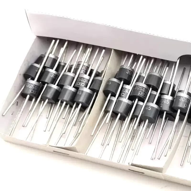 6PCS 30SQ050 Schottky Diode 30A 50V Axial for Solar Panel Parallel Reflow Protection