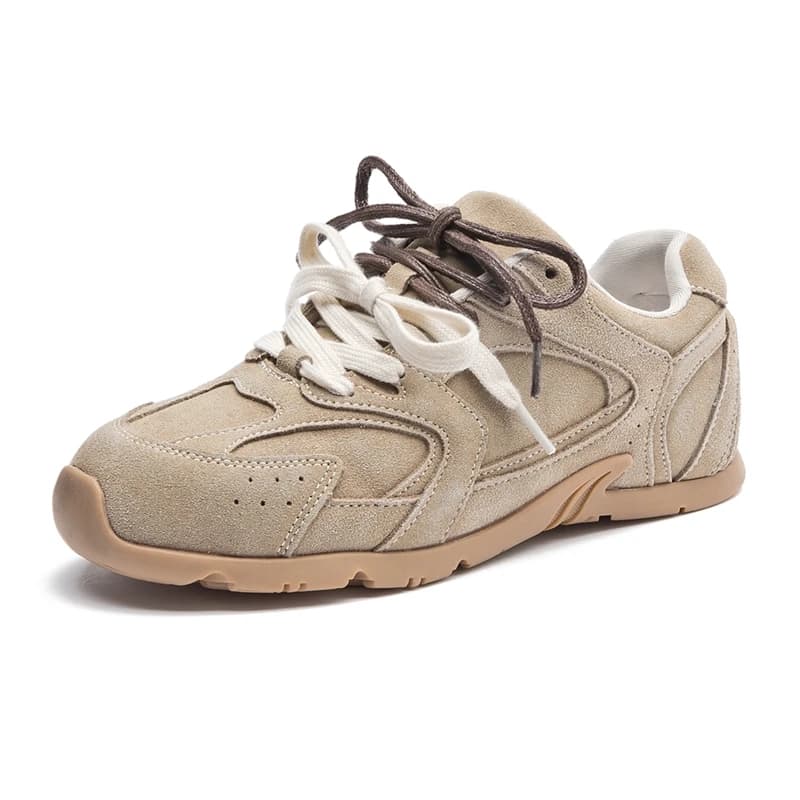 AIYUQI Women's Sneakers 2025 New Non-slip German Training Shoes For Women Flat Large-size Genuine Leather Running Female Shoes