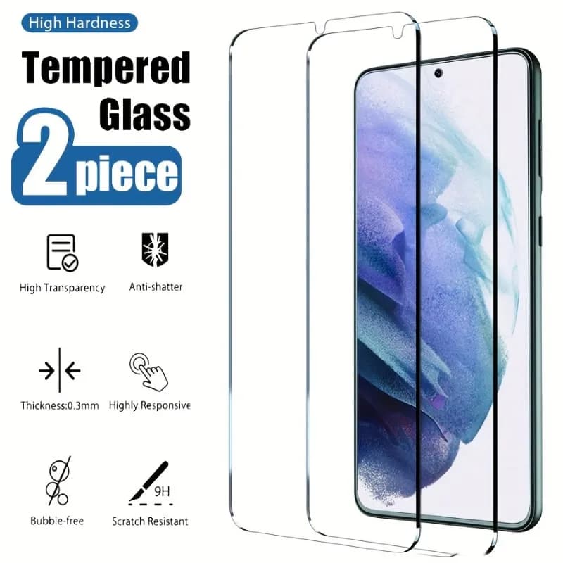 Tempered Glass for Samsung Galaxy S20 S21 S22 S23 FE Screen Protector for Samsung A12 A13 A14 A15 A51 A52 A53 A54 A55 A34 Glass