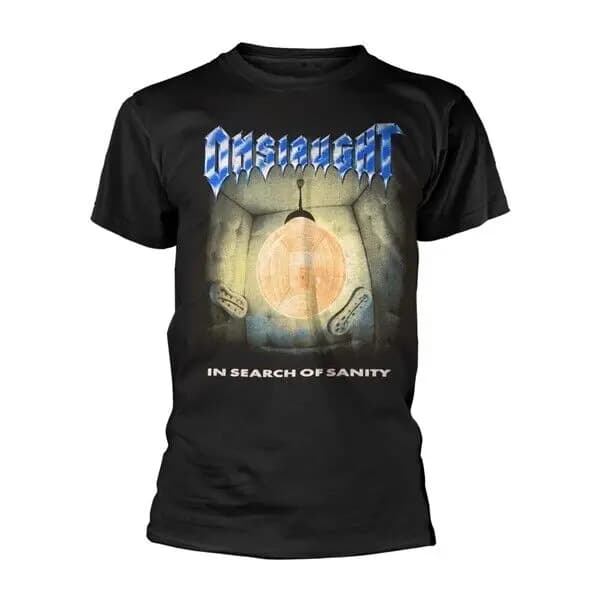 Onslaught 'In Search Of Sanity' T shirt NEW