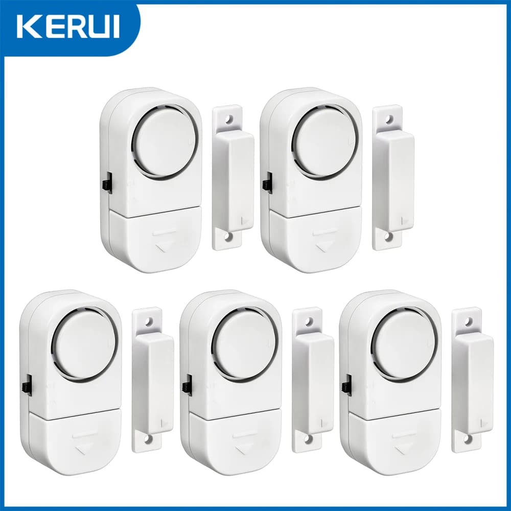 KERUI 90db Door Window Sensor Independent Opening Magnetic Door Sensor Wireless Security Alarm
