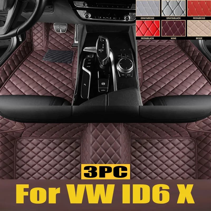 TPE Custom Car Floor Mats For VW ID6 X 2021 2022 2023 2024 Waterproof Carpet Auto Interior trunk mat