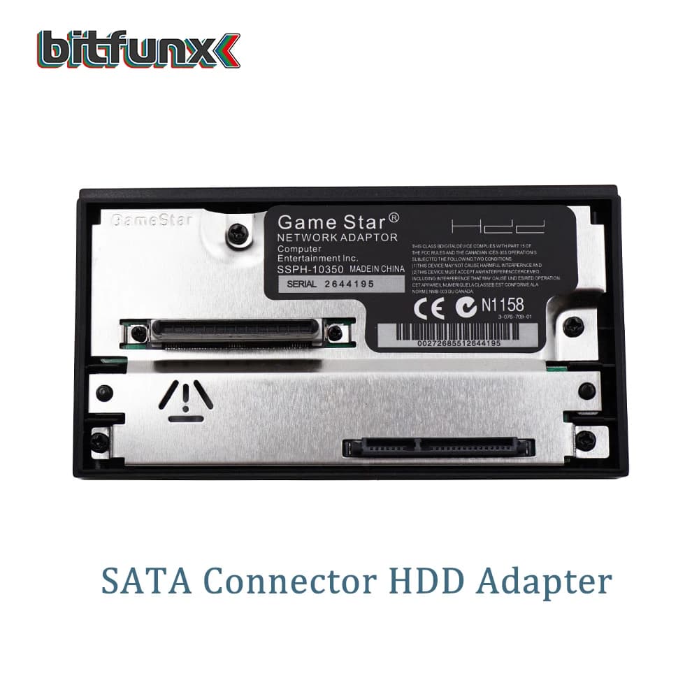 BitFunx GameStar SATA Adapter Compatible 2.5 or 3.5 Inches HDD Hard Drive for  Playstation2 PS2 Game Console