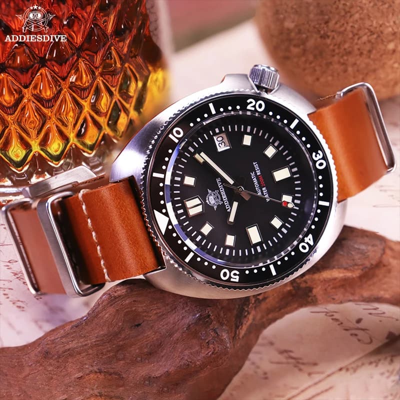 ADDIESDIVE Watch For Men Sapphire Glass C3 Super Luminous 20Bar Waterproof Relogio Masculino NH35A Automatic Mechanical Watches