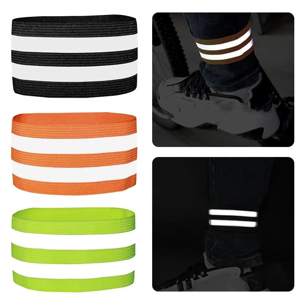 2pcs Reflective Trousers Bands Clips Strap Bike Bicycle Ankle Leg Bind Bandage Trousers Pant Bands Clips Strap For Biking L7G7