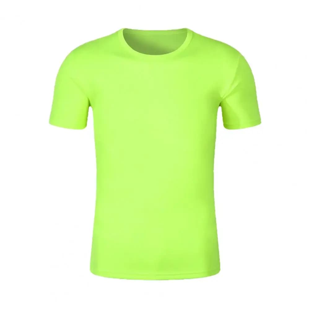 Quick drying T-shirt Unisex Short Sleeve Sport T Shirt Trainer Running T-Shirt Solid Color Breathable Women Men Tee Top S to 4XL