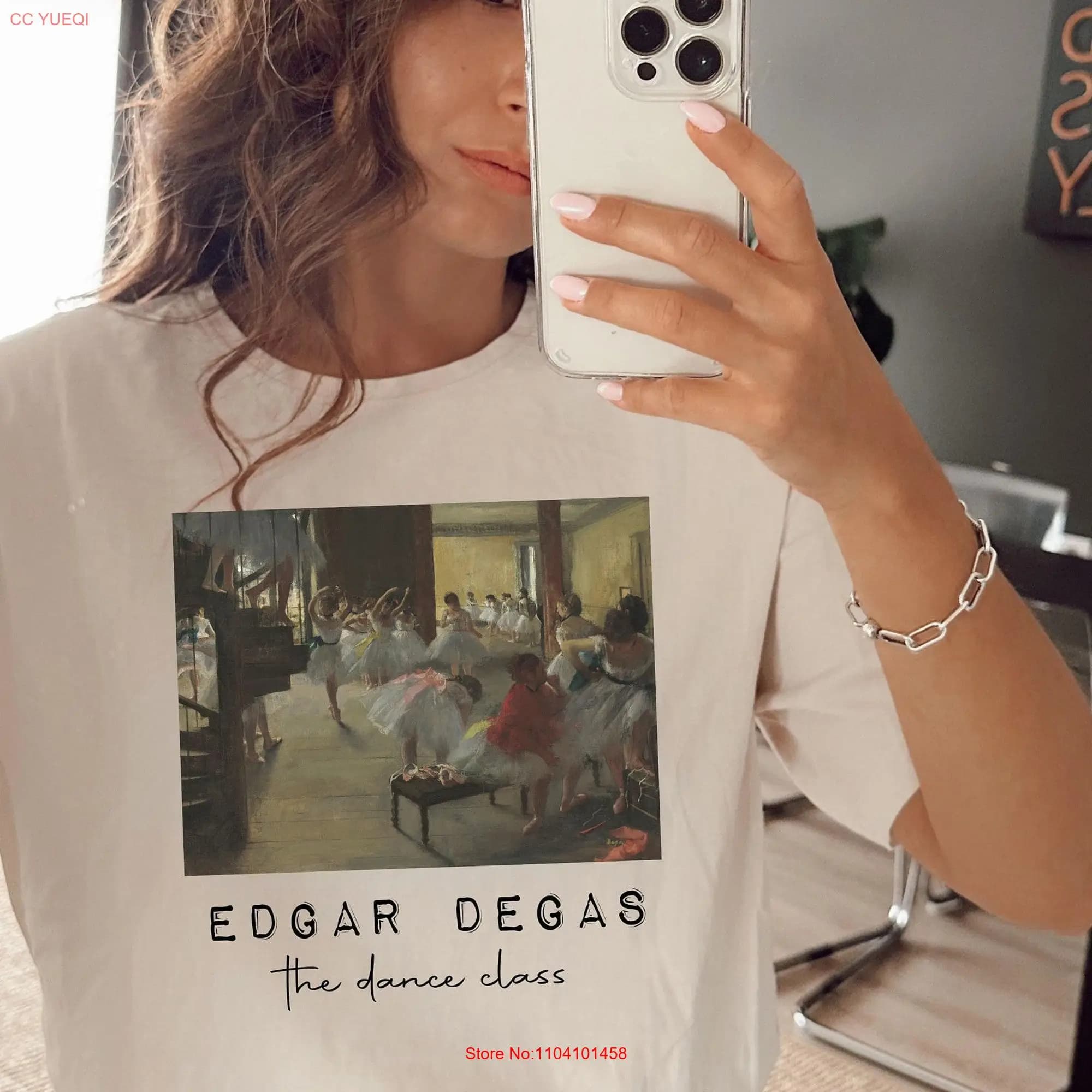 Edgar Degas The Dance Class T Shirt Ballerinas ArT Crewneck Artists Lovers long or short sleeves