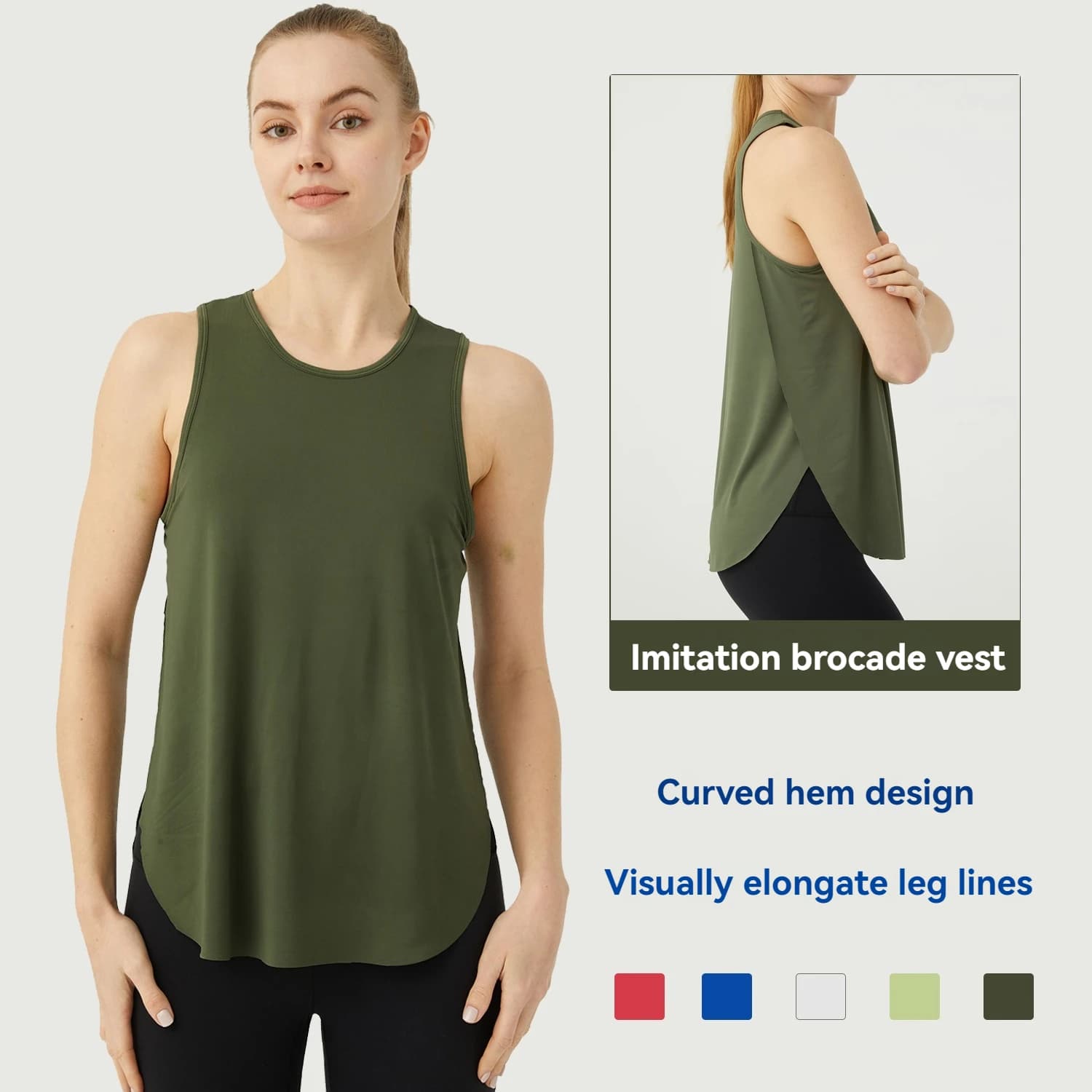 New Summer Sleeveless Yoga T-Shirt Women Loose Fitness Running Tank Top Breathable Quick Dry Gym Vest Female Workout Sport Shirt