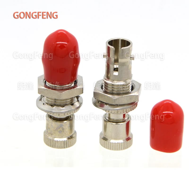 1PCS New Optical Fiber Adapter Connector SMA Metal Flange Coupler Single-Mode Multimode Universal Type Factory Price Wholesale