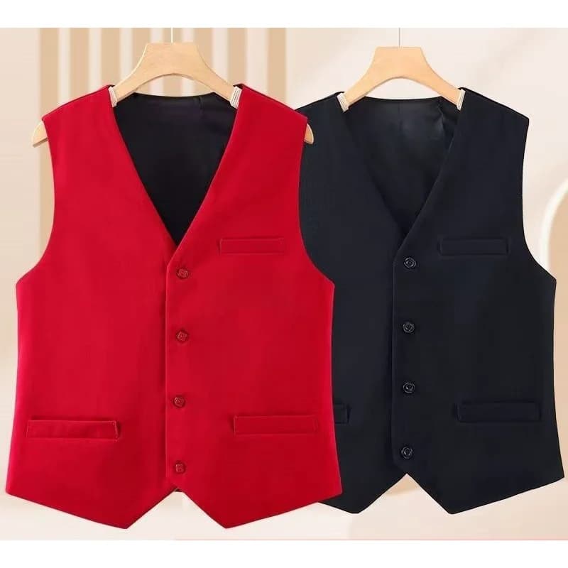 New Casual Chic In Office Lady's Plus Size Waistcoat Matching Elegant Lady's Vest V-Neck Sleeveless Tank Top Loose Coat Jacket