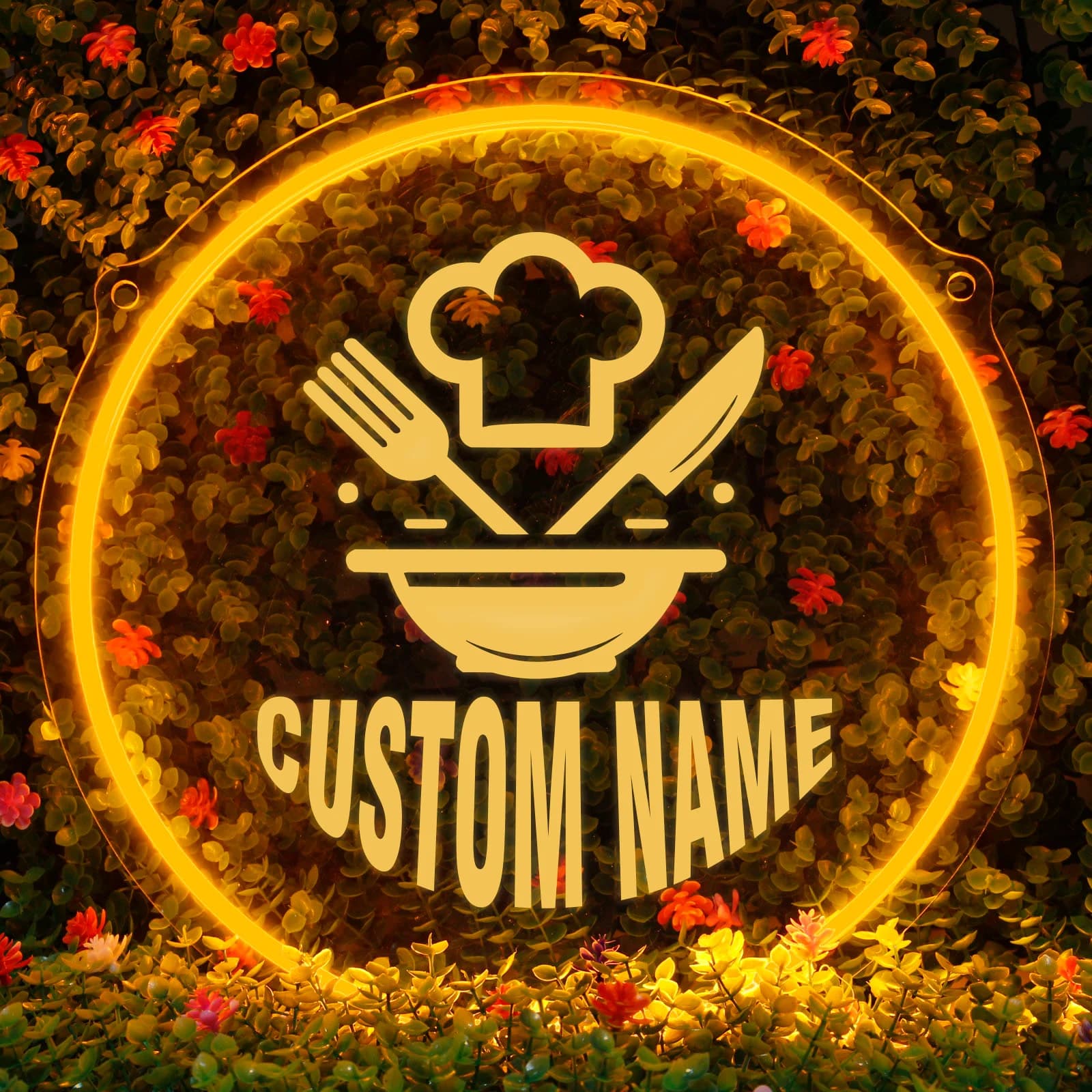 1PC Round Shape USB Power Bright Personalized Text Neon Night Light Strong Acrylic Board Transparent For Cafe Bar Resturant