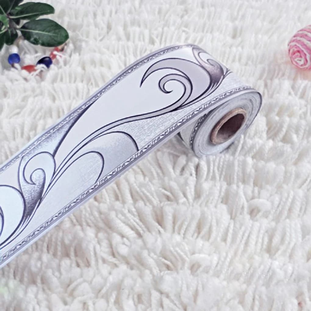 2/3 PVC Self Adhesive Wallpaper Border Walls With Wide Application Waterproof Wallpaper Borders