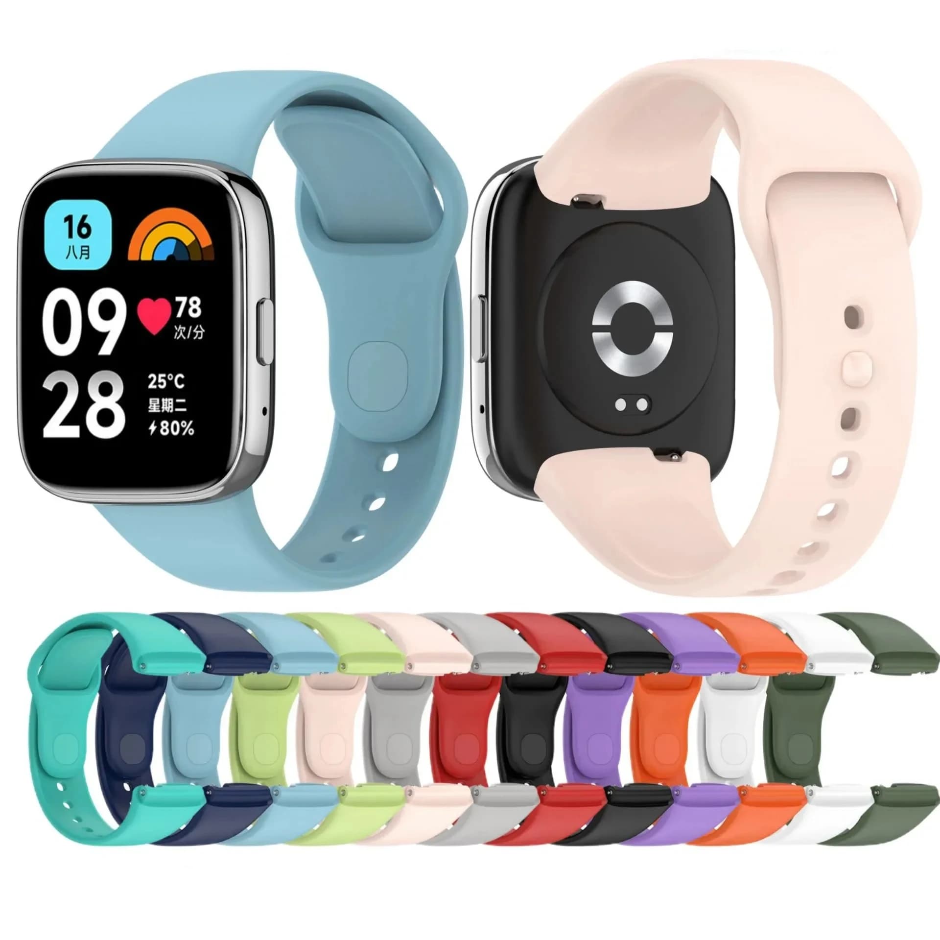 WatchBand Strap For Redmi Watch 3 Original SmartWatch Band Silicone WristBand Bracelet For Xiaomi Redmi3 Accessories Belt Correa