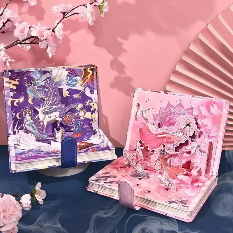 Journals Hardcover Book Notebook Birthday Gift Style Planners for Page Chinese Diary Color Beautiful Retro