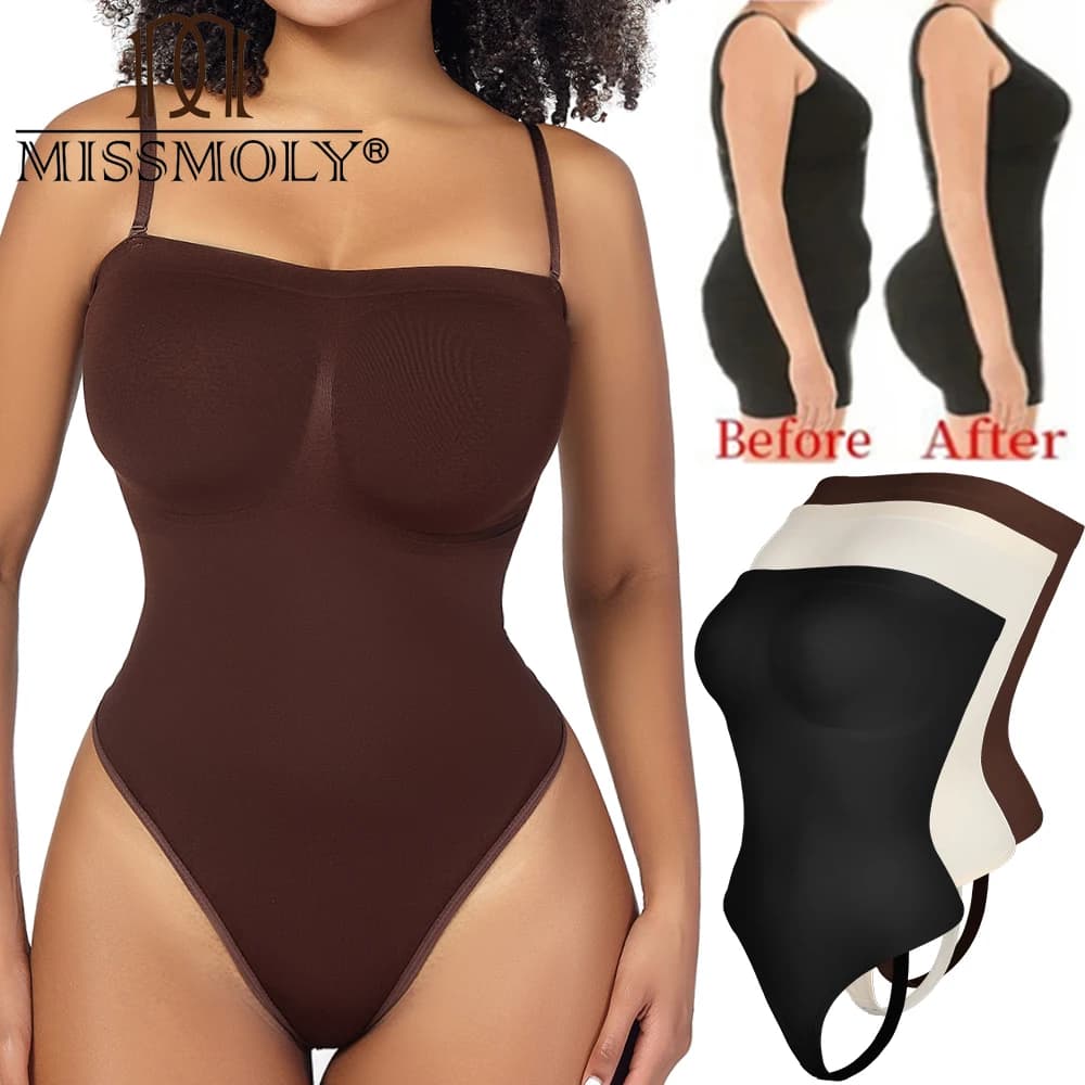 Womens Bodysuit Tummy Control Shapewear Thong New Slimming Compression Body Shaper Waist Trainer Sexy Butt Lifter Corset