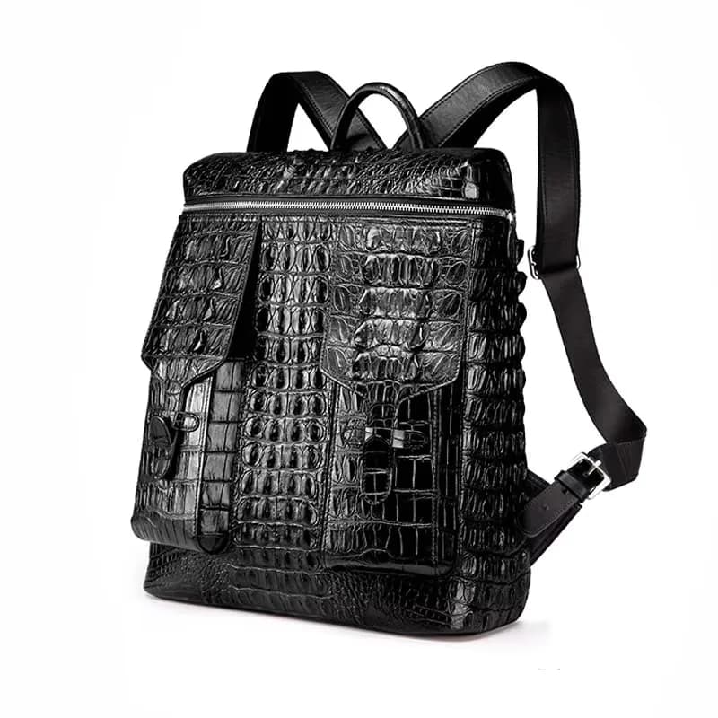 JDyinshang new crocodile leather  men backpacks large capacity men bags  fashion  male bag