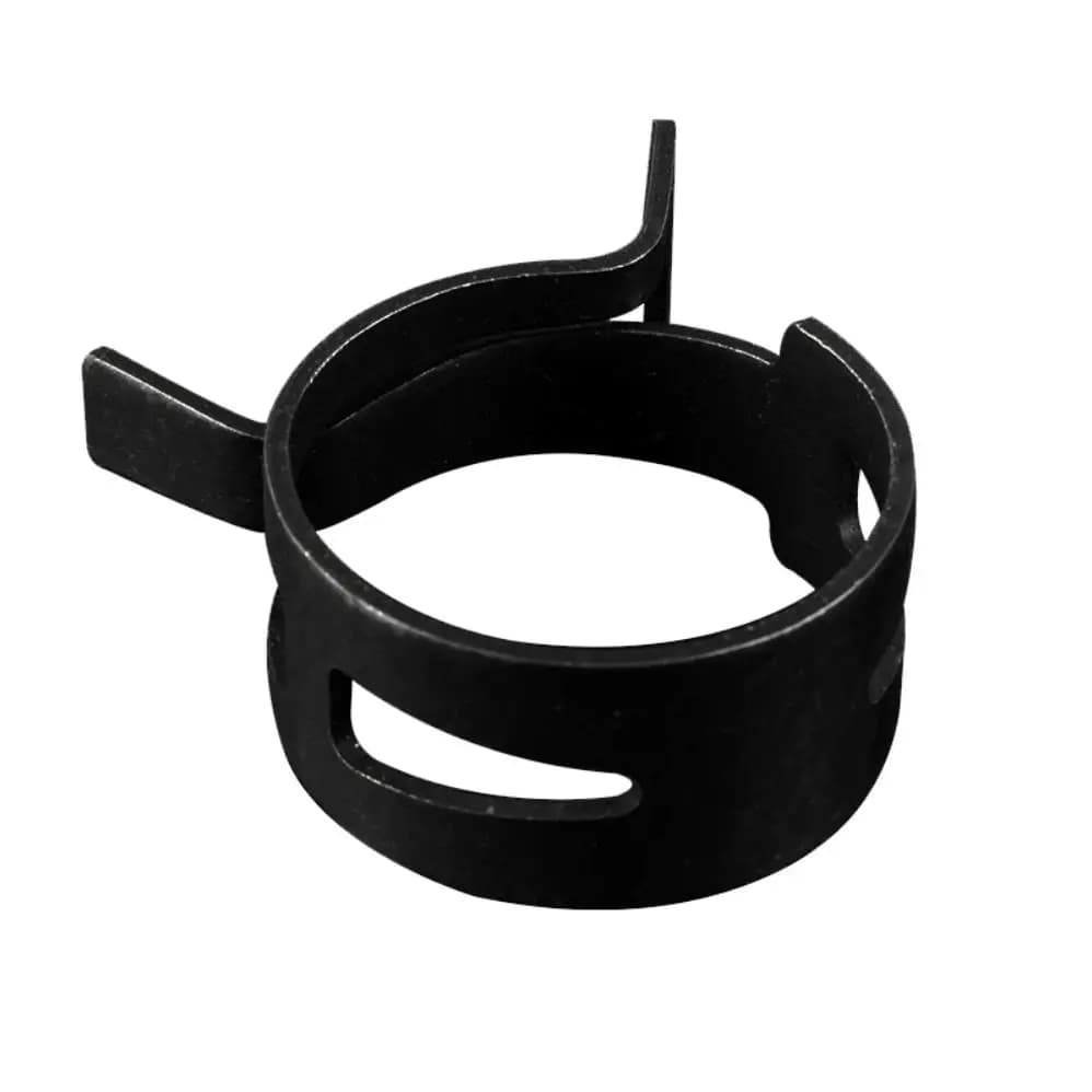 10Pcs/Lot Black 65MN Manganese Steel Pinch Spring Hose Clamp 5mm-27mm Elastic Steel Buckle Water Pipe Hoop