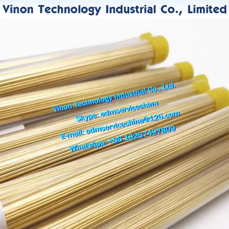 0.1x300MM Brass Solid Electrode (100pcs per lot), Brass Rod EDM Electrode Dia 0.1mm, Length 300mm used for Electric Discharge