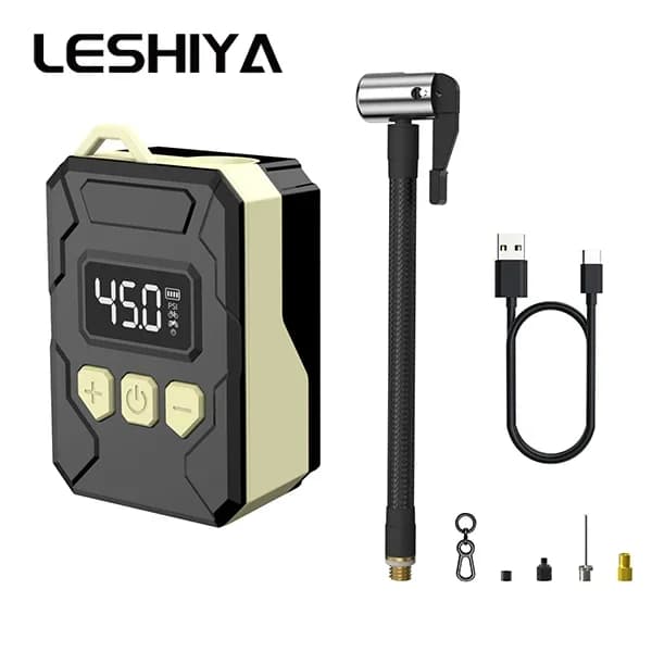 Newest creative small portable automatic bike tire inflator electric cycle bike air pump mini bicycle pump