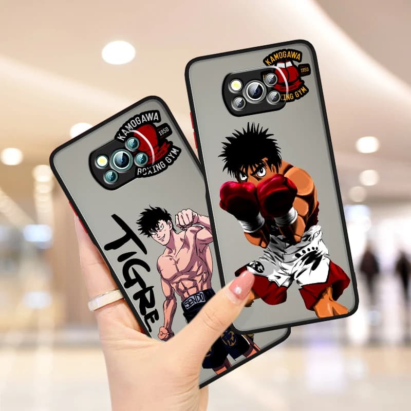 Hajime No Ippo Frosted Translucent For Xiaomi Mi Poco X5 X4 X3 M6 M5S M5 M4 M3 F5 F4 F3 GT Pro 5G Cover Phone Case