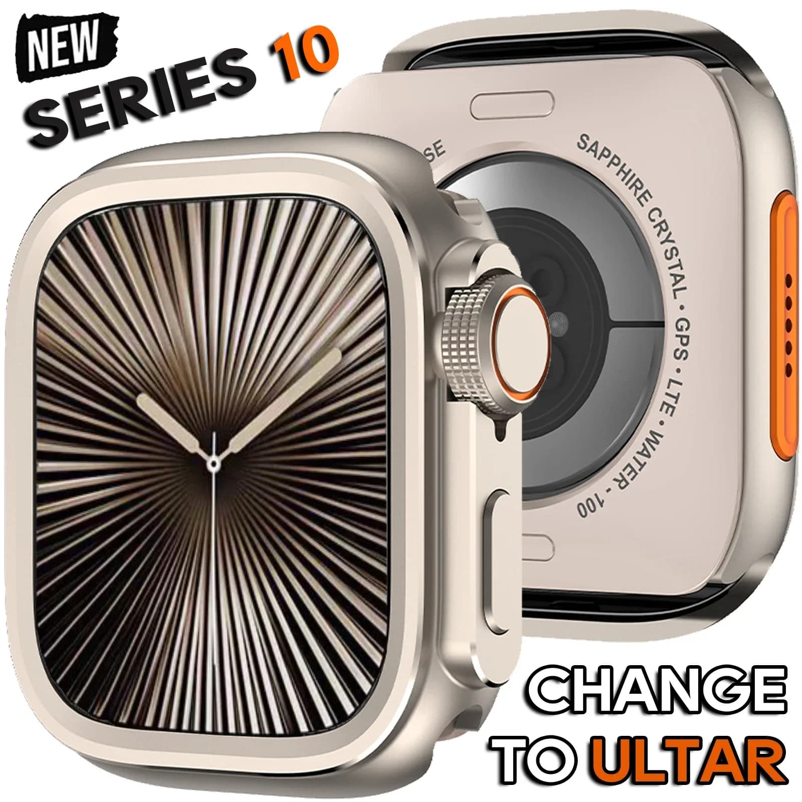 Metal Bumper Case For Apple Watch 46mm 45mm 44mm Protector Frame Cover For iWatch Series 11 10 9 8 7 6 5 Change To Ultra 3 49mm