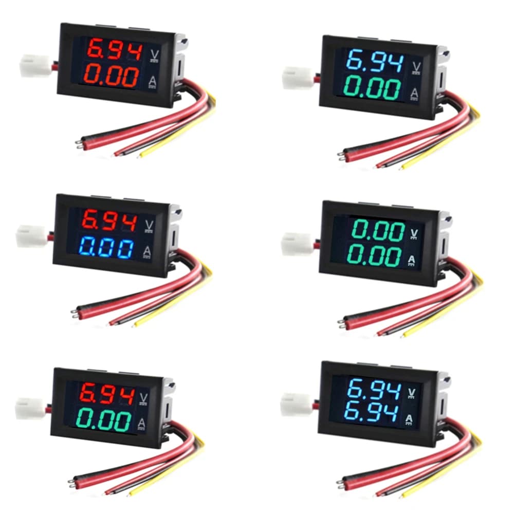 High Quality DC 100V 10A Voltmeter Ammeter Blue + Red LED Amp Dual Digital Volt Meter Gauge