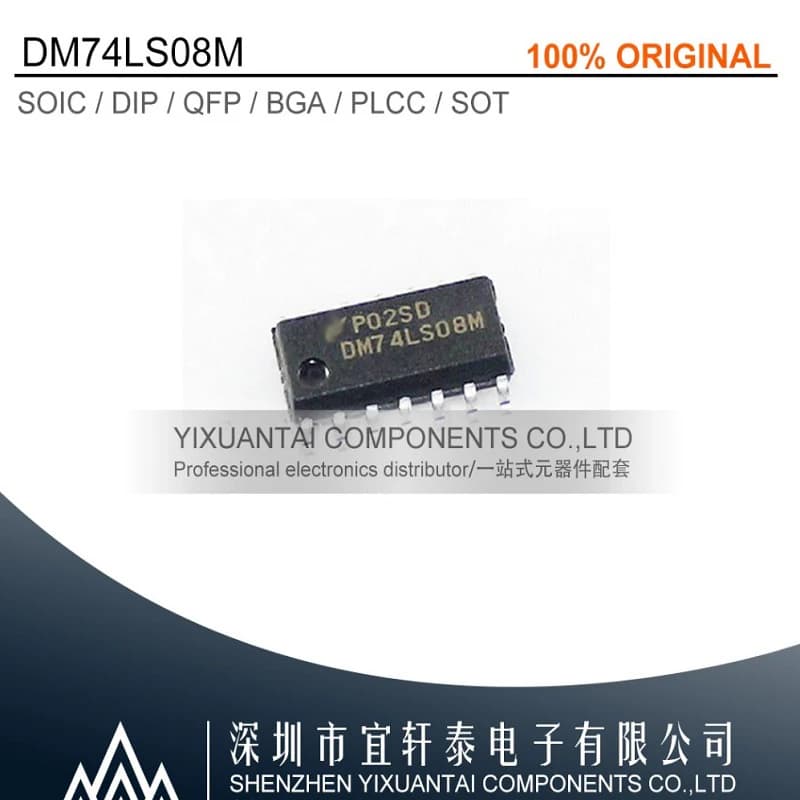 10pcs/lot   50pcs/lot    100pcs/lot   Free shipping 100% original   DM74LS08M   DM74LS08   74LS08  SOP14