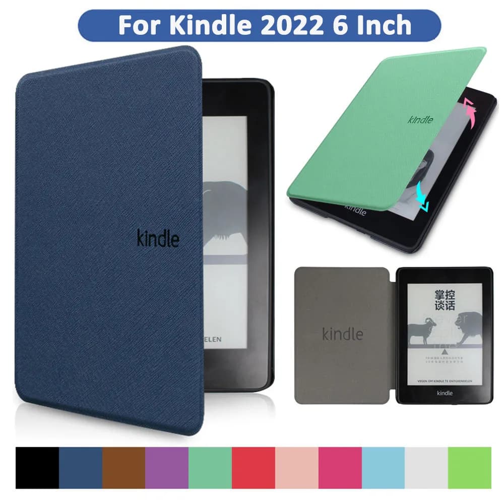 For Kindle 2022 11th Generation 6 Inch Case C2V2L3 Magnetic Protective Shell  Flip E-book Protector Cover Pouch Funda 6”