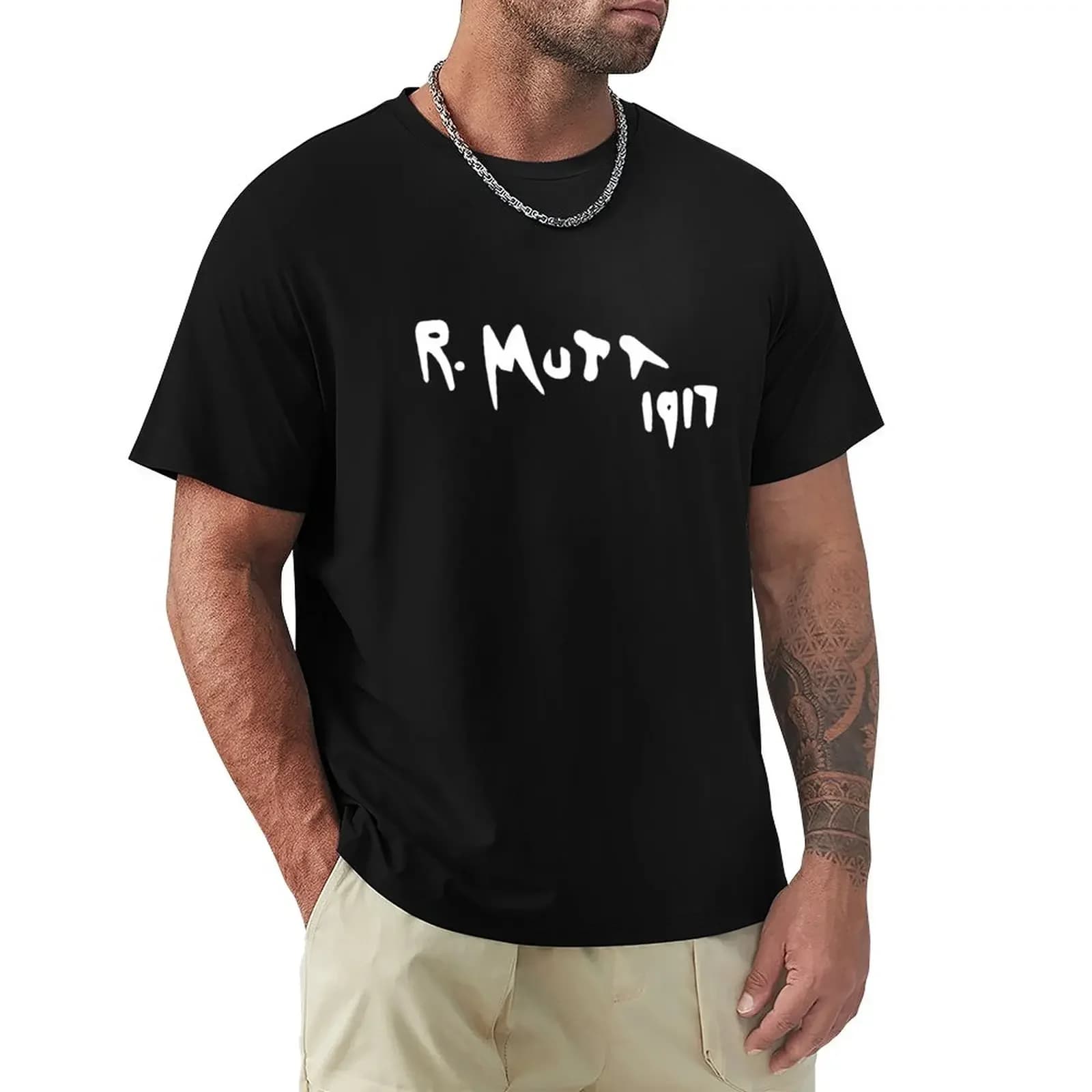 R Mutt 1917, Fountain by Marcel Duchamp in White T-Shirt hippie clothes for a boy tees mens graphic t-shirts big and tall