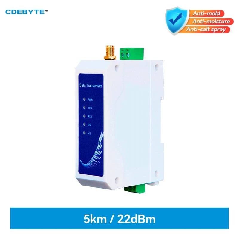 CDEBYTE E95-DTU(900SL22-485)  LoRa Module 915MHz Industrail Grade Wireless Data Transmission 5KM 22dBm DC8～28V RS485 Modbus
