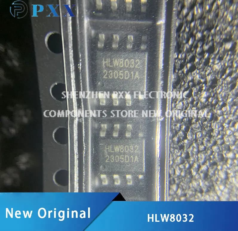 5Pcs New Original HLW8032 Hhigh-precision Single-phase electric energy Metering IC SOP-8