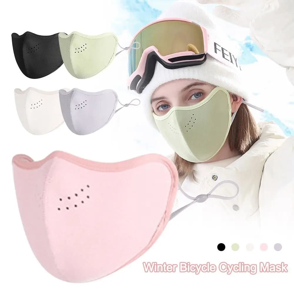 Warmer Mask Double Sided Thermal Mask Windproof Keep Warm Face Mask Balaclava Coldproof Thickened Winter Bicycle Cycling Mask
