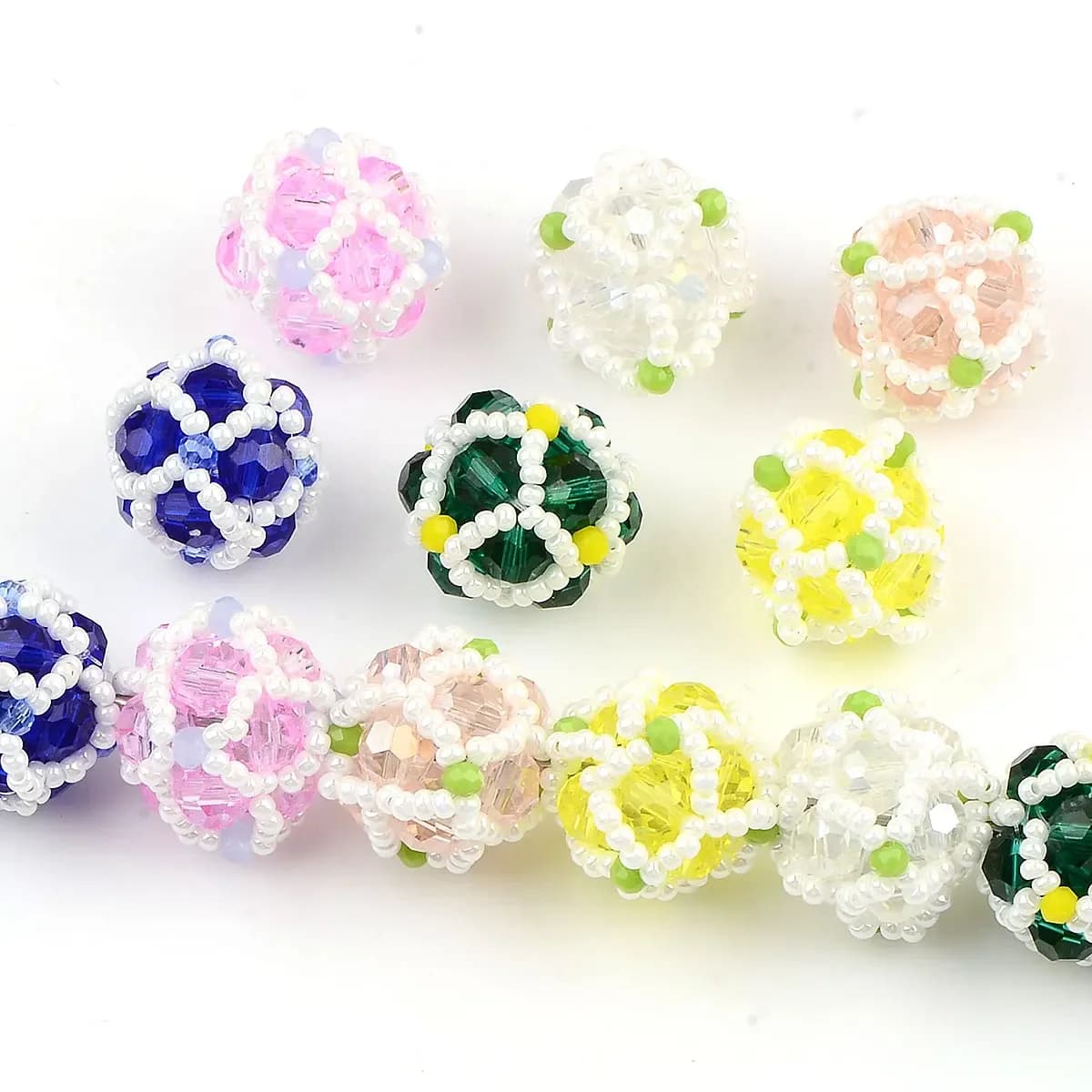 3pcs 1.8cm Random Color Mix Colorful Acrylic Beads Handmade DIY Accessories For Jewelry Making DIY Bracelet Necklace