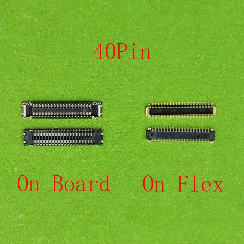 2pcs 40pin LCD Display FPC Connector On Board For Xiaomi Redmi Note8pro Note 8 7 Pro Hongmi 7pro 8Pro Note 7 8 Screen Plug Flex