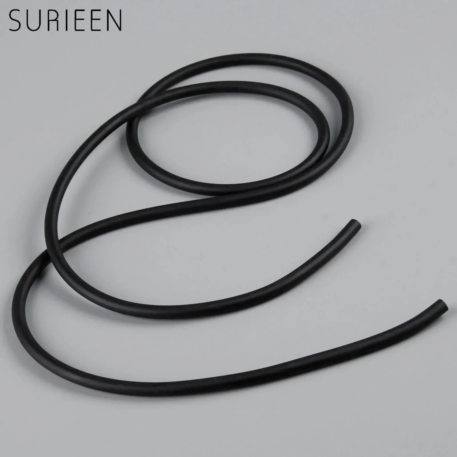 SURIEEN Black 1M 2mmx5mm Strong Natural Latex Tube Slingshot Catapult Rubber Band Hunting Sling Shot Elastic Bungee Tubes 2050