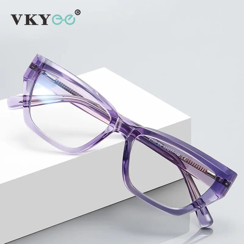 VICKY Square Geometry Design Women's Reading Glasses Can Be Customized Prescription Myopia Hyperopia Optical Eyeglasses PFD2155