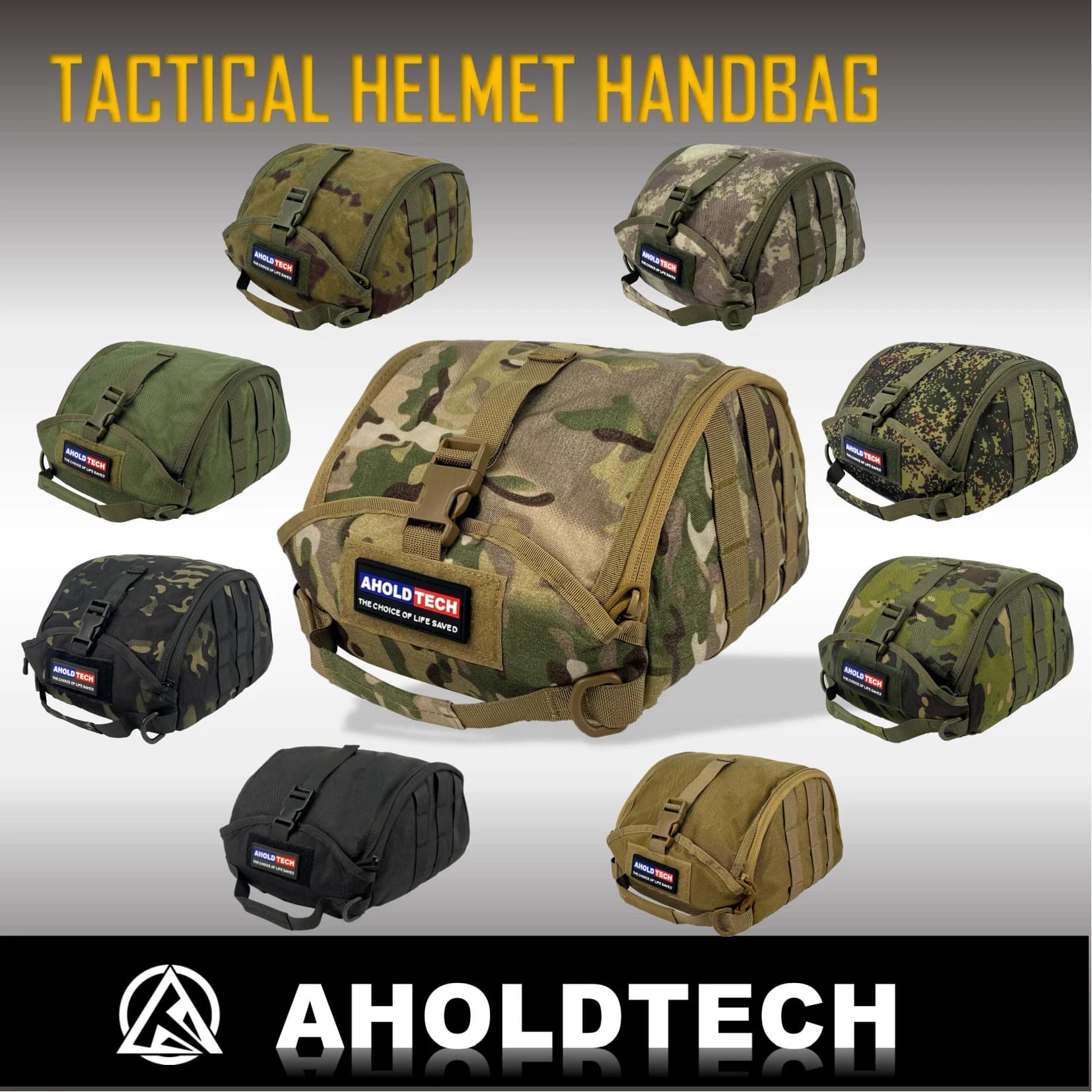 Aholdtech Genuine Tactical Helmet Storage Bag for Carrying Fast MICH Wendy Helmet