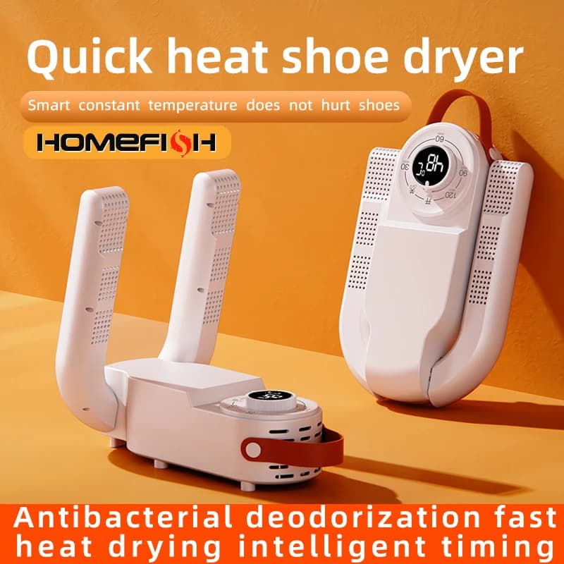 Q1 Household Shoe Warmer Heater Quick Drying Deodorizing Sterilizing Shoe Dryer  Intelligent Timer Shoe Dryer  Adjustable Dryer