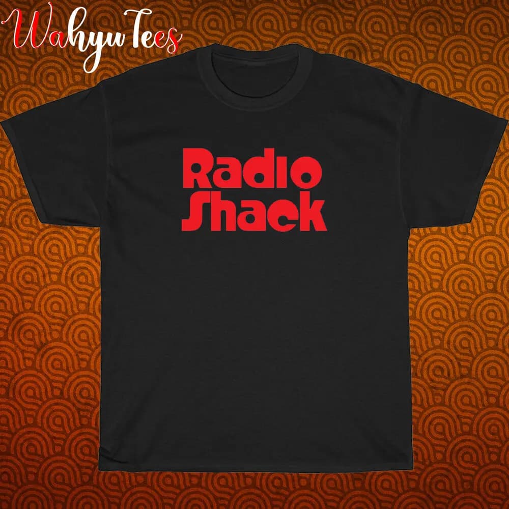 New Shirt Radio Shack 80's Logo Black Navy Grey White T-Shirt Size S-5xl