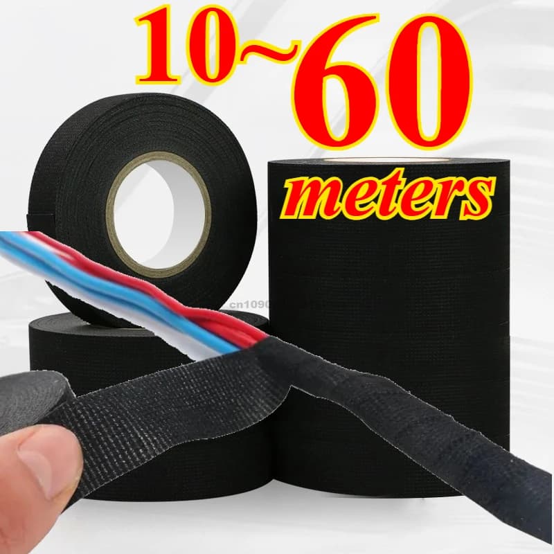 Heat-resistant Harness Bundle Electrical Tape Insulation Auto Wiring Fabric Cloth Wrap Waterproof Cable Organizer Adhesive Tapes