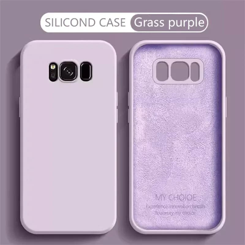 Liquid Silicone Phone Case for Samsung Galaxy S8 S9 S10 S20 S21 S22 S23 S24 S25 FE Plus Camera Protective Shockproof Back Cover