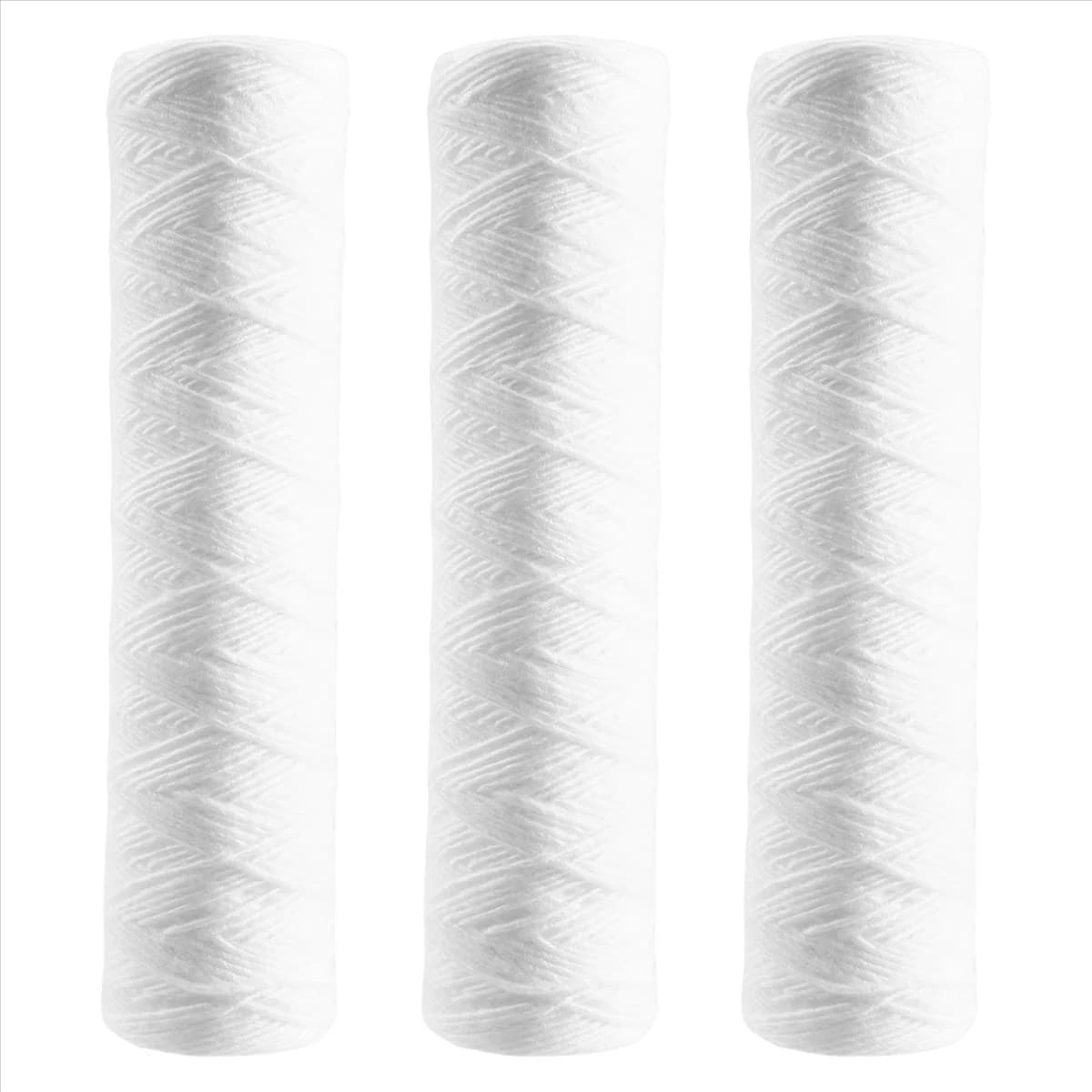 3Pcs Water Purifier 10 Inch String Wound Filter 5 Micrometre PP Cotton Filter Sedmient Filter