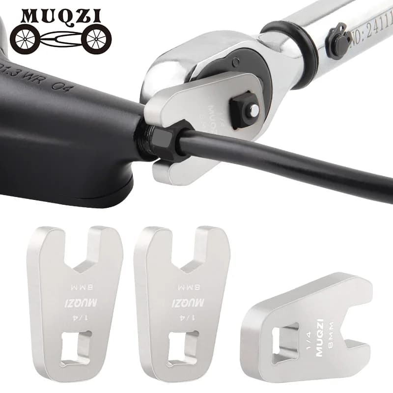 MUQZI Bike Disc Brake Cable Wrench M8 Hydraulic Brake Hose Bolt Installation Tool For 1/4" Torque Wrench