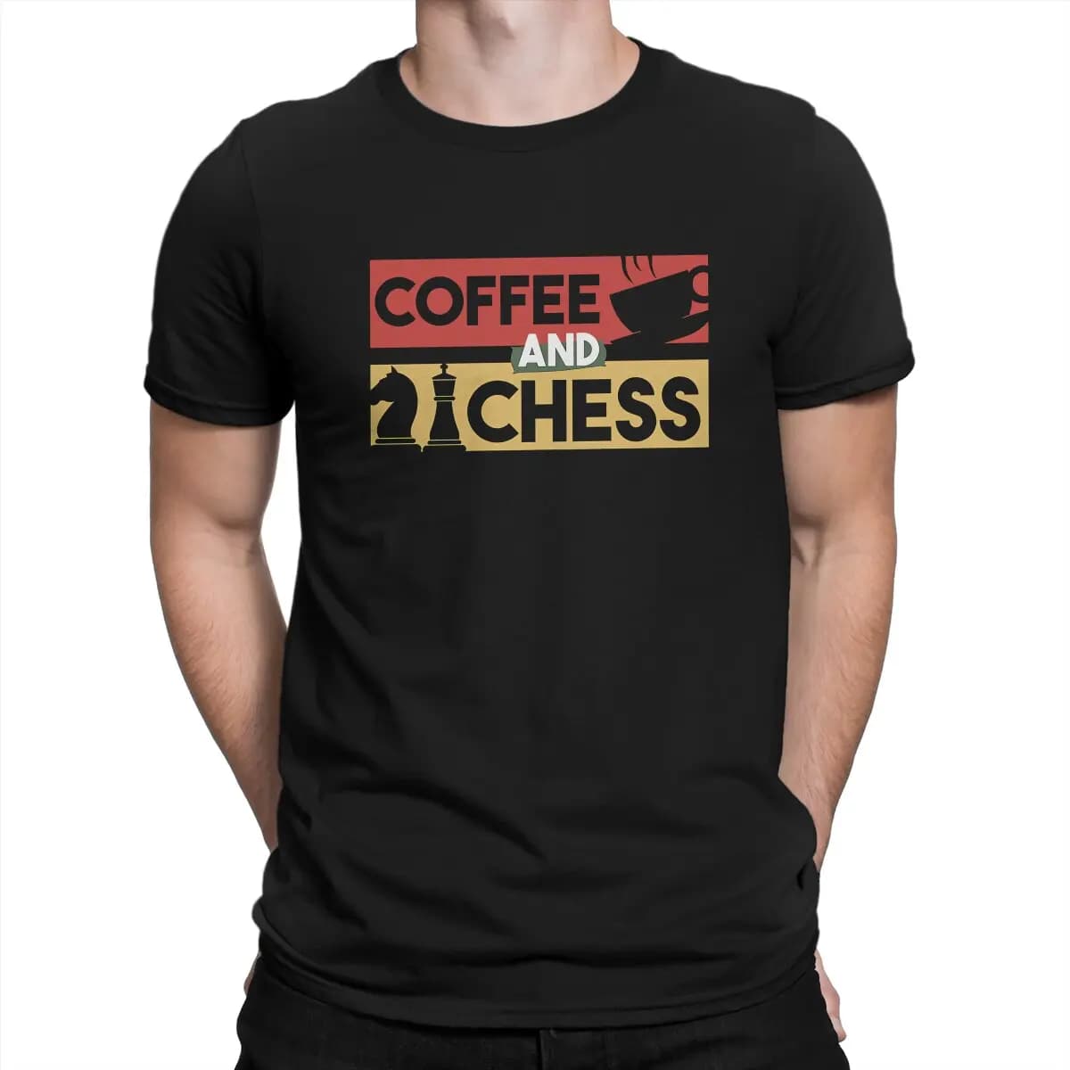 Coffee And Chess Essential Hip Hop TShirt Chess Design Casual Polyester T Shirt Hot Sale T-shirt For Men Women