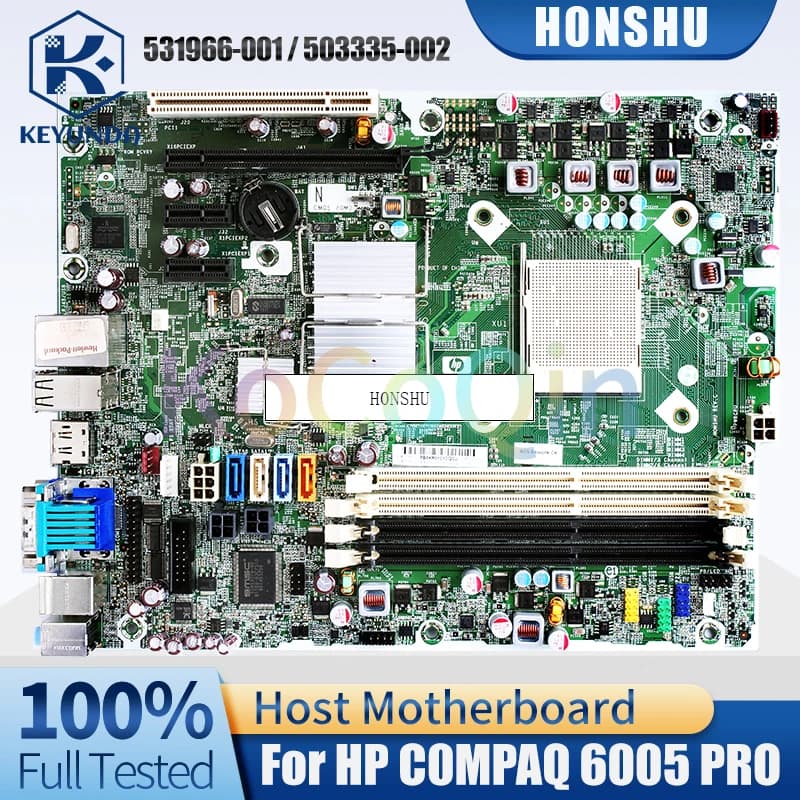 H0NSHU For HP C0MPAQ 6005 PRO Desktop Host Board 531966-001 503335-002 Computer Motherboard Full Tested